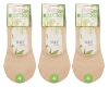 3x dámske ponožky Bamboo Feet Beige