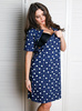 Tehotenské tričko na zips - Navy Pandy