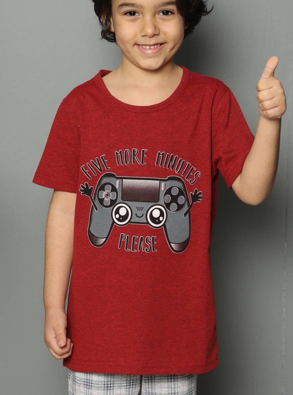Chlapčenské pyžamo Game Pad - bordové