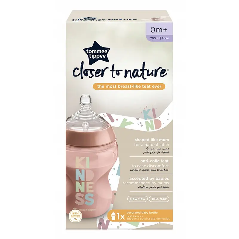 Tomme Tippe Closer Nature Fľaša proti kolike 260 ml - dievča