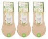 3x dámske ponožky Bamboo Feet Beige