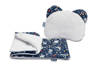 Sensillo set Minky-White Holiday Zoo Navy blue